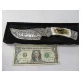 Neat 10" Knife w/ Eagle Inlay EXC