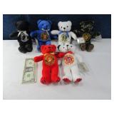 (6) Mint MILITARY "Honor Bears" Plush Collectibles