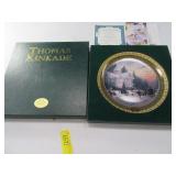 T. KINCADE 2000 Victorian Xmas Collect Plate