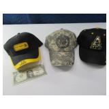 (3) Unworn US ARMY Ball Caps Hats