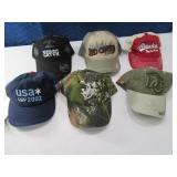 (6) NEW Hats Ball Caps $100+