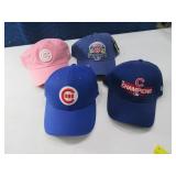 (4) CHICAGO CUBS unworn adj Ball Caps Hats