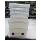 (7) Clear Paper~Craft Clear Storage Tubs