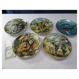 (5) HEINRICH Wildlife Plates 8" Villeroy/Bach $$