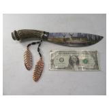 Whitetail Deer 12" Scene Knife