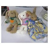 (3) Large TY~Plush Rabbits Collectibles 24"ish