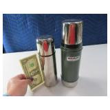 (2) Personal Metal Thermos Stanley & Stainless