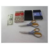 (5) Pocket Notebooks & Scissors