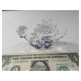 4" Crystal Glass Baby Dinosaur Figurine German?