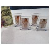 (4) 1.5"x2" mini VILLEROY/BOCH Crystal Pic Holders