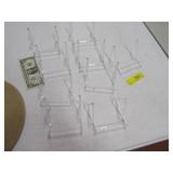 (9) Glass 4" Plate Crystal Holders *pickup only*
