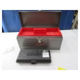 (2) Craftsman Metal 16" Tool Box & 11" Poly Case