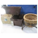 (4) Nice Modern 16" Baskets Decor $50+