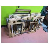 (20) Unused MidCentury Picture Frames Wood 24"ish