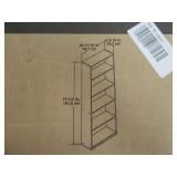 Unopened 5 shelf Bookcase in Box New