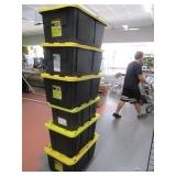 (6) HD PRO 27gal/17gal Storage Tubs $$