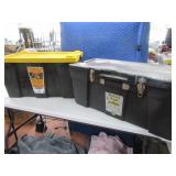 (2) HD Larger Poly Storage Bins Trunks