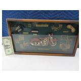 20x11 Motorcycle ShadowBox Wall Art BIKER