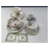 (4) Vintage Cup & Saucer Sets