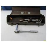 Vtg 1/2" Socket Driver w/ asst Sockets tools
