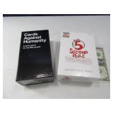 (2) Cards Against Humanity & Uncen 5 Second Rule