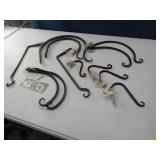 (12) Metal Wall Plant Hangers $$ asst