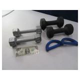 (3) sets 1/5/8 pound Personal Workout Weights