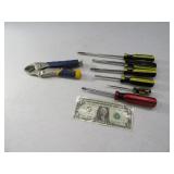 (7) 1-IRWIN Vise Grip & 6-Screwdrivers Stanley