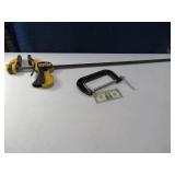 (2) 40"QuickGrip Bar Clamp & 6" C-Clamp Tools