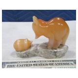 WOODS OF THE WORLD Stone Animal 4" Figurine