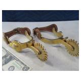 Fancy Plated GoldLook Cowboy Cowgirl Spurs