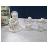 (3) GOEBEL White Angel Bells~Religious Figurines