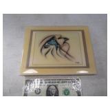 ROBERT REDBIRD SouthWest Signed Tile Art 6x8