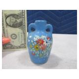 Early 3.5" handpainted Pottery Stone Jug?