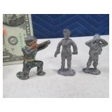 (3) Heavy Metal Military 2" Figures Soldiers