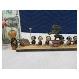 8" Wooden Oriental Type Carved Army Figurine? unqe