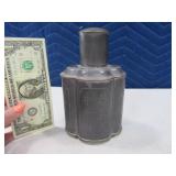 Unusual 6" HONG KONG Vtg Metal Booze Flask?