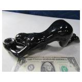 Pottery 9" Woman Smoking Thorough Butt Pipe