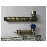 (2) Metal Smoking Pipes 3"/5" ScrewTogether