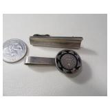 (2) Sterling Silver Tie~Money Clips 15g