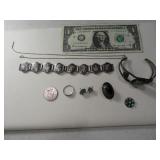 LOT PawnType Scrap Silver Jewerly Parts/Repair 65g