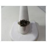 Sterling sz10.5 Ring w/ Translucent Stone 2of2