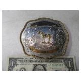 1990 SterlingPlate COLT Quarterhorse Belt Buckle