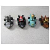 (4) Mini 1.5" NINTENDO Poly 2017 Toy Figures