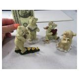 (4) BOYDS BEARS 3" Figurines groupAA