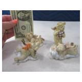 (4) BOYDS BEARS 3" Figurines groupBB