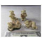 (4) BOYDS BEARS 3" Figurines groupDD