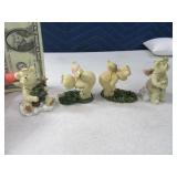 (4) BOYDS BEARS 3" Figurines groupFF