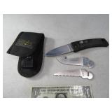 GERBER Folding Single Blade w/ Sheath & Extra Blds