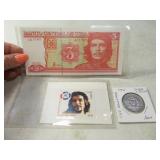 CHE GUEVARA Cuba Collectors Coin/Stamp/Money SET